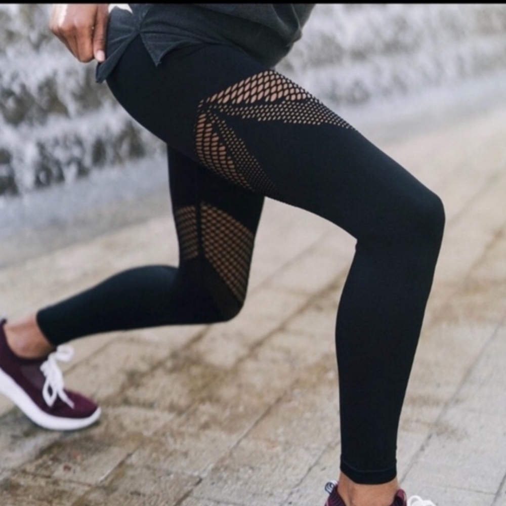 ZYIA Active Black Angle Performance High Rise Leggings